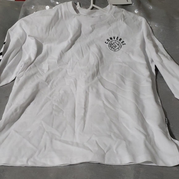 CONVERSE WOMEN'S STRETCH LONG SLEEVES TEE SZ SMALL - Picture 6 of 8